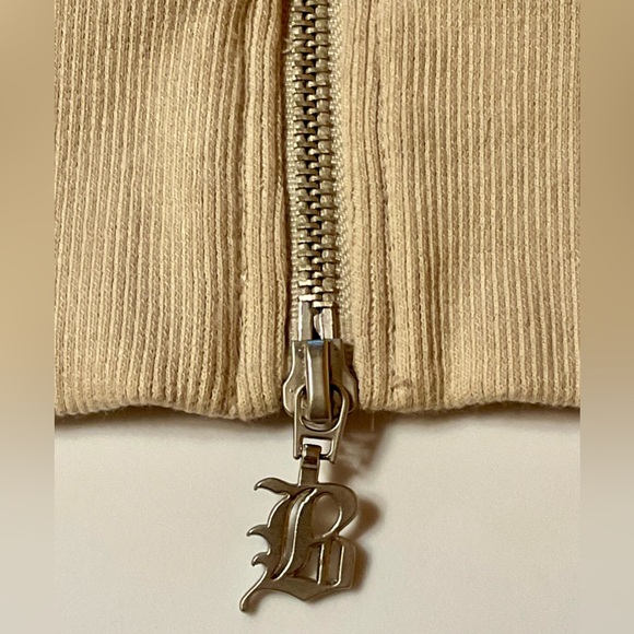 NWOT BCBG Max Azria Short-Sleeve Zipper Front Hooded Sweatshirt - Picture 7 of 8